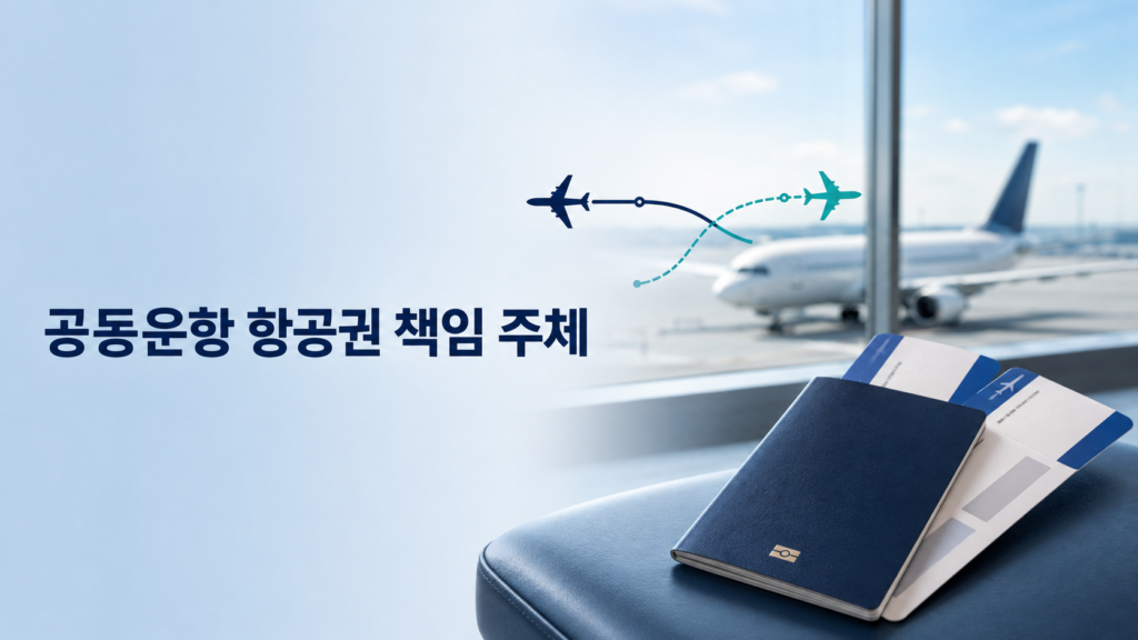공동운항 항공권의 Marketing Carrier와 Operating Carrier 책임 주체 안내