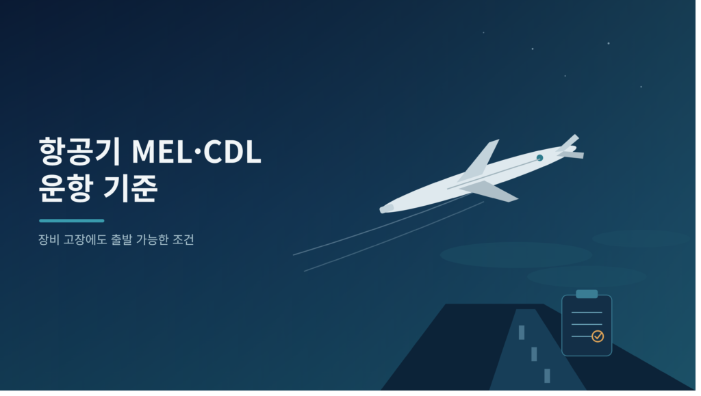 항공기 MEL·CDL 운항 기준, 일부 장비 고장에도 출발이 가능한 이유와 확인 방법 1 항공기 MEL CDL 운항 기준을 설명하는 여행 정보 이미지