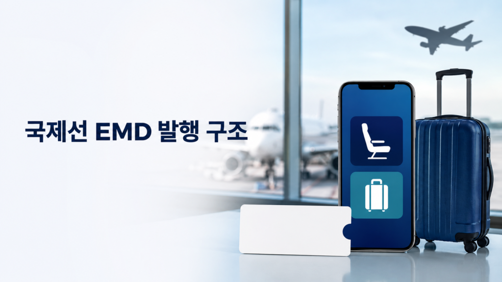 국제선 EMD 발행 구조와 유료 좌석·사전 수하물 변경 및 환불 안내
